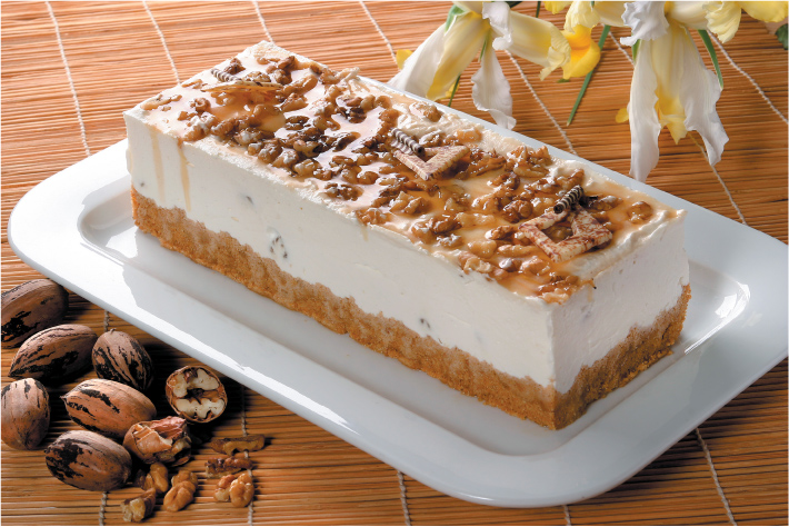 Mousse mézzel, dióval és Digestive keksszel